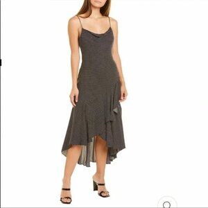 Alice + Olivia Ginger Cowl Neck Ruffle Skirt Maxi Dress $485